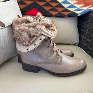 Bare Traps (NEW) Faux Fur Lined Ankle Boots